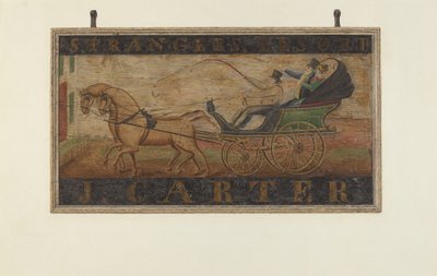 Inn Sign: J. Carter verso, 1940. av John Matulis