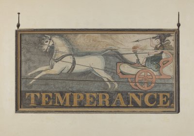 Krogskylt: Temperance, ca. 1940. av John Matulis