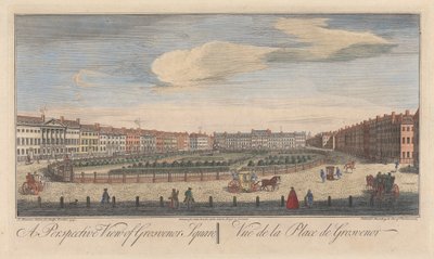 En perspektivvy av Grosvenor Square av John Maurer
