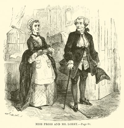 Illustration till A Tale of Two Cities av Charles Dickens av John McLenan