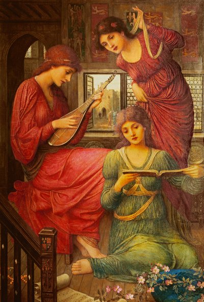 I de gyllene dagarna, av John Melhuish Strudwick