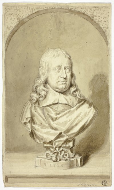 Byst av Milton av John Michael Rysbrack