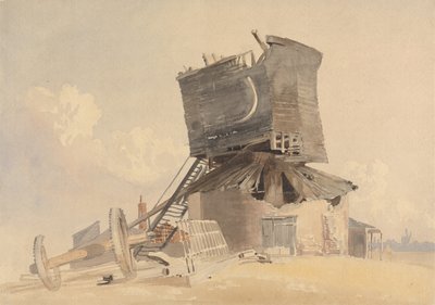 En stormskadad väderkvarn av John Middleton
