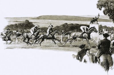 Storbritanniens mest kända tävling, Derby av John Millar Watt