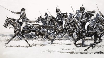 Kavalleriets anfall av John Millar Watt