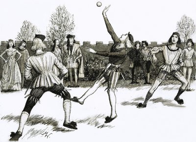 Jeu de Paume, en typ av handboll av John Millar Watt
