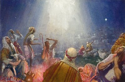 Tidings of Great Joy (gouache på papper) av John Millar Watt
