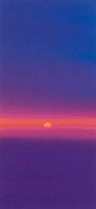 Soluppgång (gouache) av John Miller