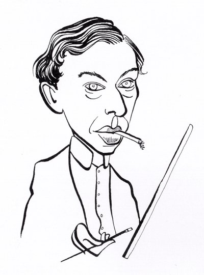 Ernst Ludwig Kirchner, karikatyr av John Minnion