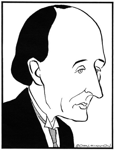 Frederick Delius - porträtt Engelsk kompositör, 29 januari 1862 - 10 juni 1934 av John Minnion