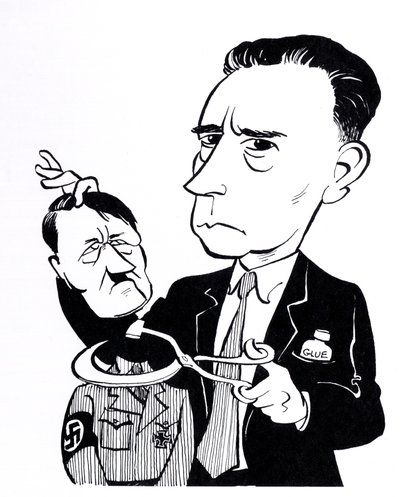 John Heartfield, karikatyr med Adolf Hitler av John Minnion