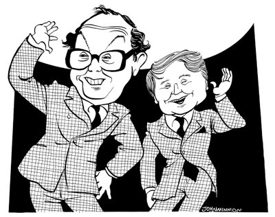 Morcambe och Wise - karikatyr av John Minnion av John Minnion