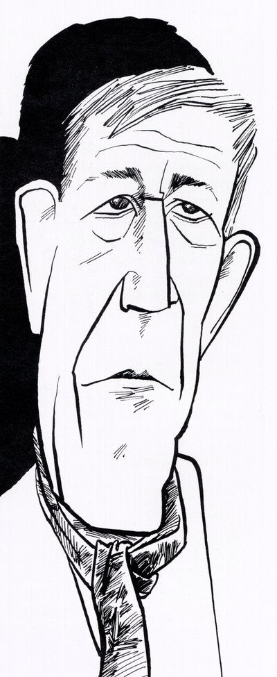 Oskar Kokoschka, karikatyrer av John Minnion