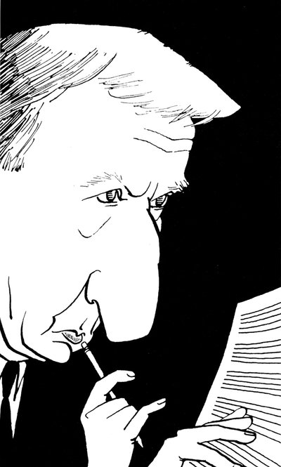 Richard Rodney Bennett, karikatyr av John Minnion av John Minnion