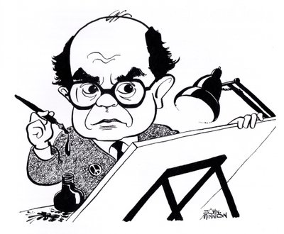 Vicky (Victor Weisz), karikatyr av John Minnion