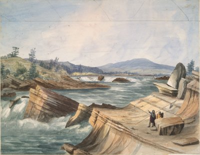 Kettle Falls, Columbiafloden av John Mix Stanley