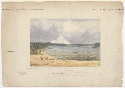 Puget Sound & Mount Rainier från Whitby av John Mix Stanley