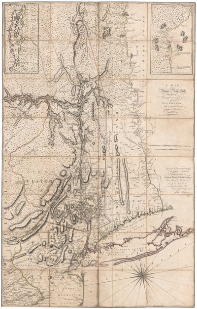 En karta över New York av Montresor av John Montresor