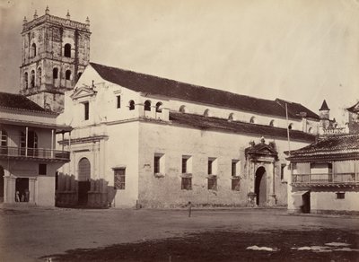 Tropiskt landskap, katedralen, Cartagena, 1871. av John Moran
