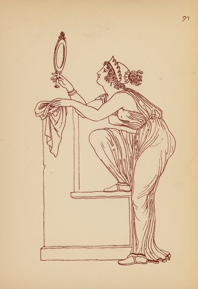 Antik grekisk kvinnodräkt (litho) av John Moyr Smith