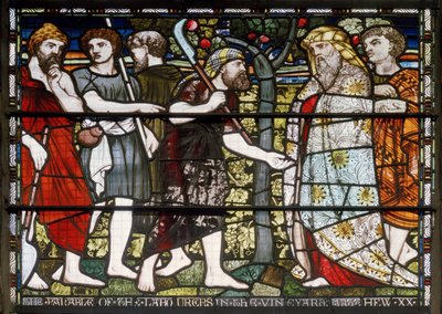 Paisley Abbey, Cottire & Co, tillskrev John Moyr Smith, Laborers In The Vineyard, 1873 av John Moyr attr.to Smith