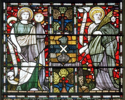 Paisley Abbey, Cottire & Co, tillskriven John Moyr Smith, Truth & Chastity, 1873 av John Moyr attr.to Smith