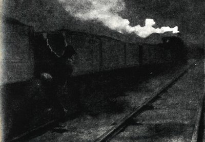 Flykt med tåg, november 1899, 1945. av John Nash