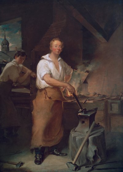 Pat Lyon vid smedjan av John Neagle
