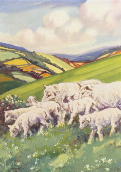 Illustration till Beautiful Joe av Marshall Saunders (färglitografi) av John Nicholson