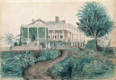 The Inman Homestead (wc på papper) av John OBrian Inman