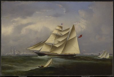 Ocean Bride lämnar Halifax Harbour, 1854 av John OBrien