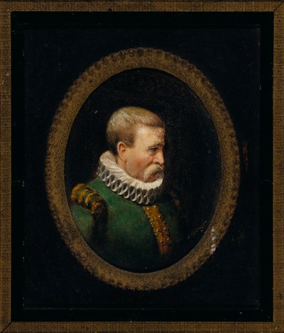 Porträtt av en Hugenottherre från Karl IX:s tid. av John O