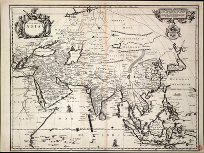 En ny karta över Asien av John Ogilby