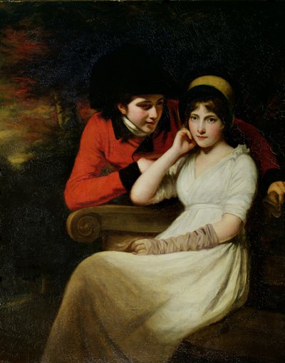 Uppvaktning i parken, 1797 av John Opie