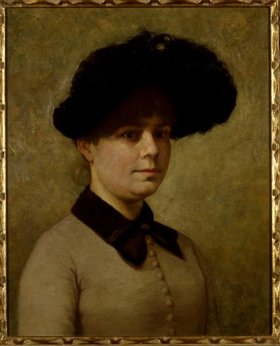 Porträtt av Mary Etell Gertrude Walker (olja på duk) av John Otis Adams