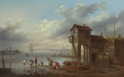 Utsikt över Sluice House i Liverpool av John Pennington