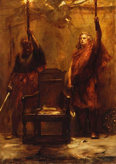 Hövdingens ljusstakar av John Pettie