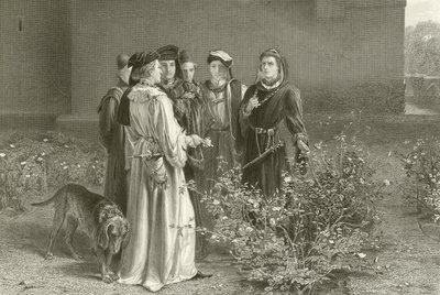 De rivaliserande rosorna av John Pettie
