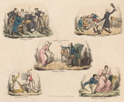 En av en uppsättning om fyra: Mycket väsen om ingenting eller illustrationer av gamla besparingar av John Phillips