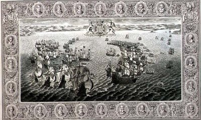 Armada (gravyr från en gobeläng) av John Pine