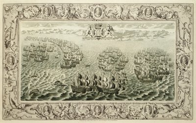 Armada (gravyr från en gobeläng), 1739 av John Pine