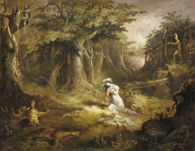 Läderstrumpräddning, 1832. av John Quidor
