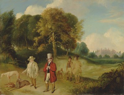 J.M.W. Turner och Walter Fawkes på Farnley Hall av John R. Wildman