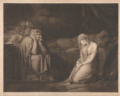 Bellsane och Parzival under Urmas förtrollning av John Raphael Smith