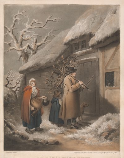 Familj i en stuga av John Raphael Smith