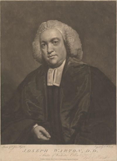 Joseph Warton, Master of Winchester College av John Raphael Smith