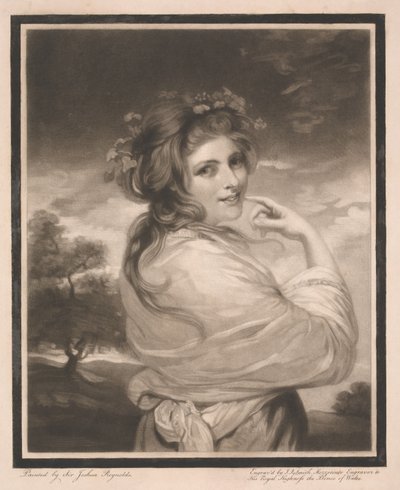 Lady Hamilton som backantinna av John Raphael Smith