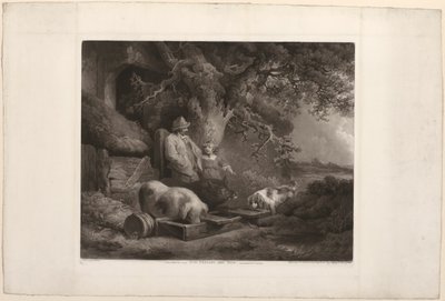 Bonde och grisar av John Raphael Smith