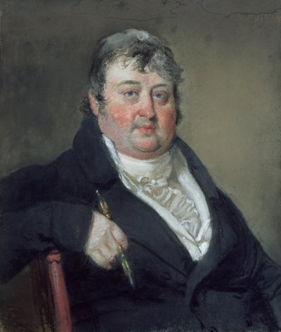 Porträtt av Julius Caesar Ibbetson (1759-1817) (pastell på papper) av John Raphael Smith