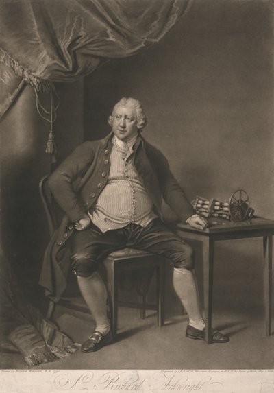 Porträtt av Richard Arkwright av John Raphael Smith